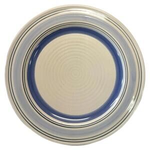 Pfaltzgraff Rio 10.25” Ceramic Dinner Plate – Blue Bands